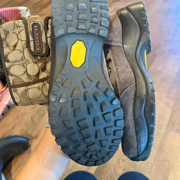 Coach Canvas and Suede Winter Snow Brown Boots Size 5.5 - Picture 5 of 6